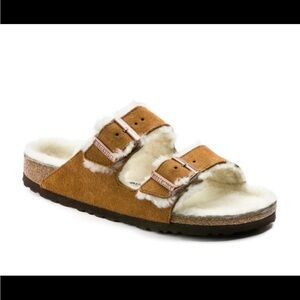 New Birkenstock Shearling Sandals